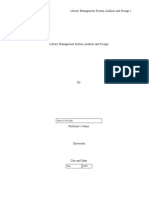 Library Management System Analysis and Design 1: Name of The Class