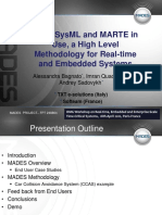 Uml, Sysml and Marte in Use, A High Level Methodology For Real-Time and Embedded Systems