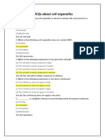 MCQs About Cell Organelles