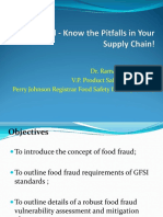 Dr. Ramakrishnan Nara V.P. Product Safety & Research Perry Johnson Registrar Food Safety Inc., (PJR, USA)