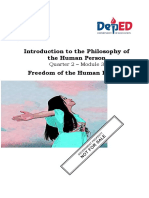 Philo Q2 M3. Freedom of The Human Person