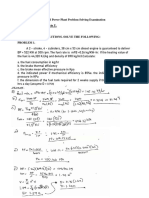 Diesel Power Plant Problem Solving Examination NAME: Vincent Rey Olario Y. Bsme - 5 Show Complete Solutions. Solve The Following: Problem 1