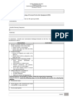 Donning of Personal Protective Equipment (PPE) Procedure Checklist