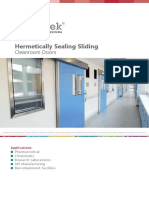 Hermetically Sealing Sliding: Cleanroom Doors