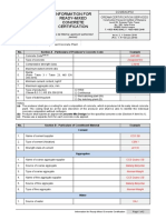 f32 - Information For Ready-Mixed Concrete Certification