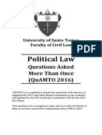 Political Law: Questions Asked More Than Once (Quamto 2016)