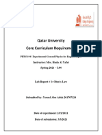 Qatar University Core Curriculum Requirement: Instructor: Mrs. Huda Al Yafei Spring 2021 - L04