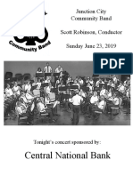 Junction City Community Band Program 6/23/19