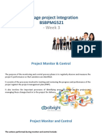 Manage Project Integration BSBPMG521: - Week 3