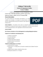 Advanced Cost and MGMT Control