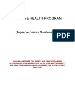 Safety& Health Program: (Topserve Service Solutions, Inc.)