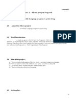 Part A - Micro-Project Proposal: Assembly Language Program To Print String