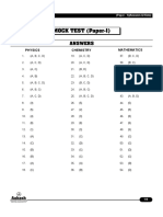 MOCK TEST (Paper-1) : Answers