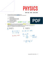 PHYSICS Revision For FINAL Sem F4 2020