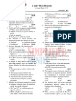 8.d and F-Block Elements KCET PYQs