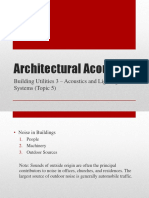 Architectural Acoustics 5