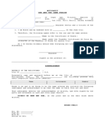 Affidavit of One and Same Person-Template