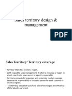 Sales Territory Design & Management