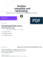 Portfolio Composition and Backtesting: Dakota Wixom