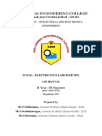 EC8311-Electronics Lab Manual