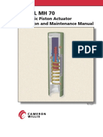 Model MH 70: Hydraulic Piston Actuator Operation and Maintenance Manual