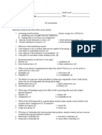 Pre Assessment Test PerDev Gr.12