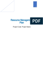 Resource Management Plan Template