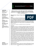 Heterosis For Seed Yield and Yield Contributing Characters of Kabuli X Kabuli Crosses of Chickpea (Cicer Arietinum L.)