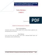 18ME54 Turbo Machines Module 01 Question No 2a & 2b