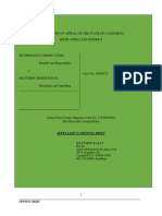 Technology Credit Union vs. Matthew Rafat (Appeal)