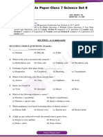 CBSE Sample Paper Class 7 Science Set 8