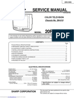 Service Manual: Color Television Chassis No. SN-010