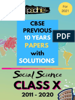 Previous 10 Year Question Papers With Solutions 2011-20 - Class 10 Social Science