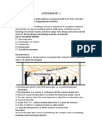 Assignment 2: List of Acoustical Defects