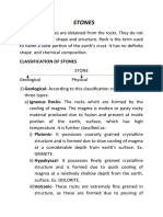 Classification of Stones