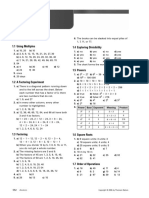 Answers: 1.1 Using Multiples 1.4 Exploring Divisibility