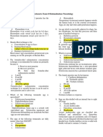 Comprehensive Exam #2 Rationalization: Parasitology