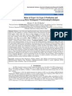 Diabetes Mellitus of Type-1 & Type-2 Prediction and Detectionusing Data Miningand Warehousingtechniques