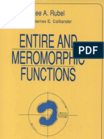 Entire and Meromorphic Functions