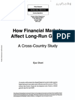 How Financial Markets Affect Long Run Growth A Cross Country Study