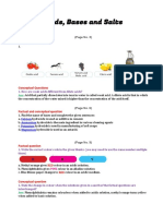 Acids, Bases and Salts: Factual Questions