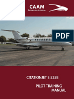 Citationjet 3 525B Pilot Training Manual: Escuela de Aviación