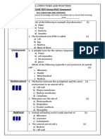 BASELINE TEST (Using SOLO Taxonomy) : Name: - Date