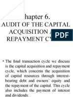 Chapter 6 Audit of The Capital Acquisition and Repayment Cycle
