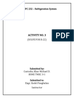 Custodio - Activity No. 03R 22 - Refrigeration System