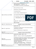 Social - Class 9 and 10 Syllabus - 2022-23 New Rationalised