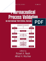 Pharmaceutical Process Validation