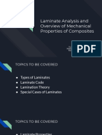 Laminate Analysis and Overview of Mechanical Properties of Composites