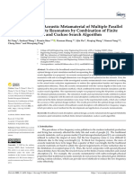 Optimal Design of Acoustic Metamaterial of Multipl