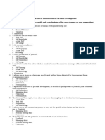 1st Quarterly Exam in Personal Development Sy 2019 2020 Answer Key